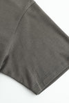 SWAYING/KNIT round hem half-sleeved pullover SW24SS1T45 dark gray